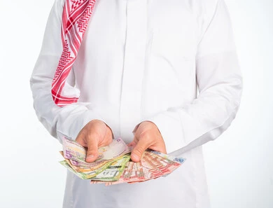 image 28013 portrait gulf arab man holding stack banknotes his hand thumbnail